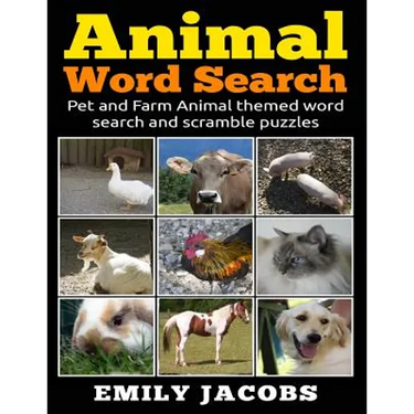 Animal Word Search: Pet and Farm Animal themed word search and scramble puzzles