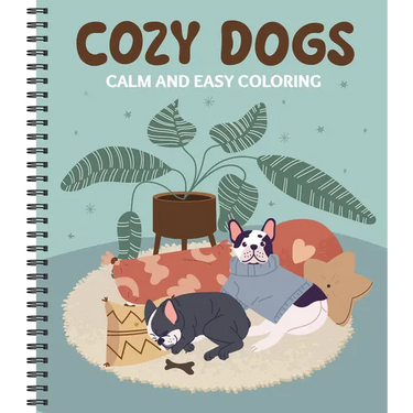 Calm and Easy Coloring: Cozy Dogs