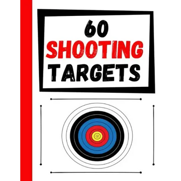 60 Shooting Targets: Large Paper Perfect for Rifles / Firearms / BB / AirSoft / Pistols / Archery & Pellet Guns