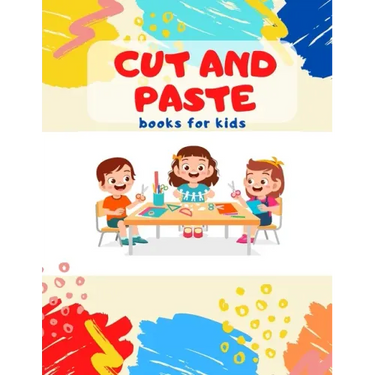 Cut and Paste books for kids: Awesome scissor cutting, gluing, coloring practice activity book with Animals, Shapes and Patterns for preschool, kind