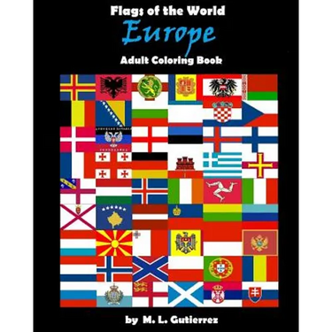 Flags of the World Series (Europe), adult coloring book