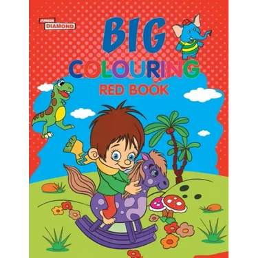 Big Colouring Red Book for 5 to 9 years Old Kids Fun Activity and Colouring Book for Children