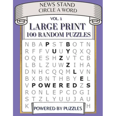 News Stand Circle a Word Vol.1: Large Print 100 Random Puzzles
