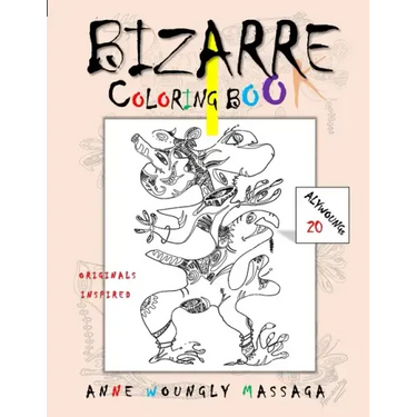 Bizarre: Coloring Book: Abstract Shapes, Wondrous Figures, and Artistic Shadows.