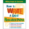 How to Write a Great Research Paper