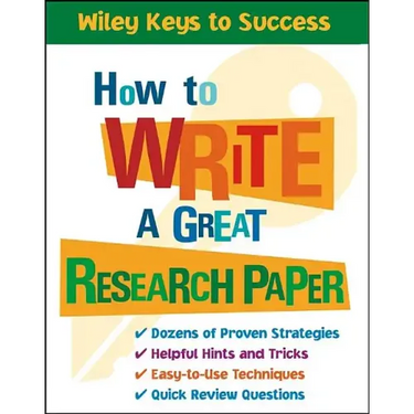 How to Write a Great Research Paper