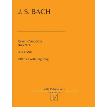 Italian Concerto: Urtext with fingering