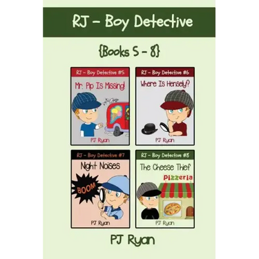 RJ - Boy Detective Books 5-8: 4 Fun Short Story Mysteries for Children Ages 9-12