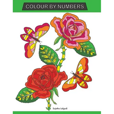 Colour by Numbers: Large Print Colour By Number Butterflies, Birds, and Flowers Adult Colouring Book