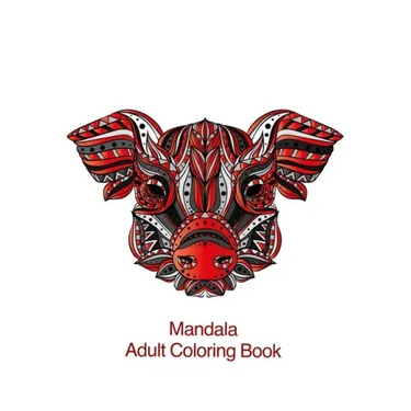 Mandala Adult Coloring Book: Coloring for adults with raccoons, crocodiles, squirrels and many other