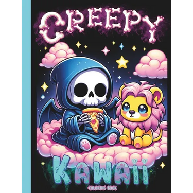 Creepy Kawaii Coloring Book: Adorable and Spooky Gothic Coloring Pages for Adults