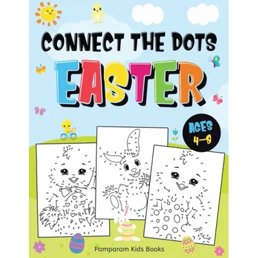 Connect the Dots Easter: Fun Dot to Dot Activity Book for Kids Ages 4-8 50 Challenging Puzzles Workbook
