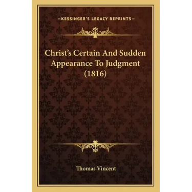 Christ's Certain And Sudden Appearance To Judgment (1816)