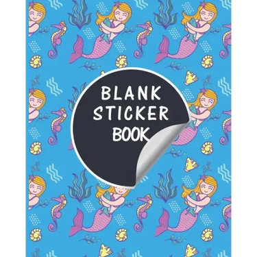 Blank Sticker Book: Mermaid Scales Softcover Blank Sticker Album, Sticker Album For Collecting Stickers For Adults, Blank Sticker ... Coll