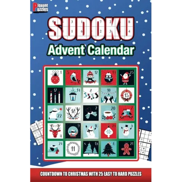 Piquant Puzzles Sudoku Advent Calendar: A Countdown To Christmas Sudoku book for adults and kids
