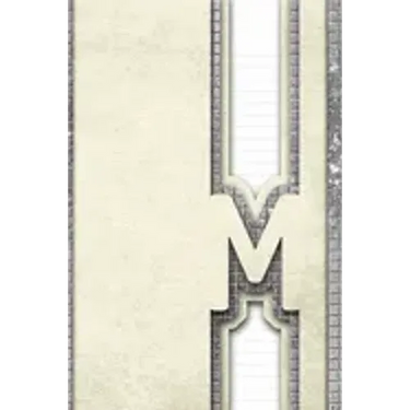 Letter M: Personalized Design Notebook: 120 pages