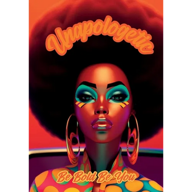Unapologetic: Be Bold Be You Notebook for African American Women and Young Adults: 120-page 7x10 inch Blank Lined Notebook for Afric