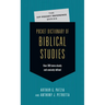 Pocket Dictionary of Biblical Studies: Over 300 Terms Clearly Concisely Defined