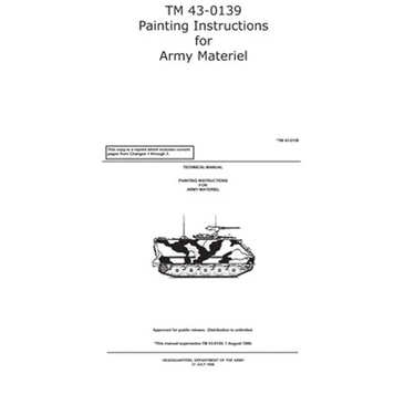 TM 43-0139 Painting Instructions for Army Materiel