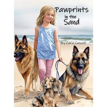 Pawprints in the Sand: a children's dog book, a girl and her dogs set out on a beach adventure!