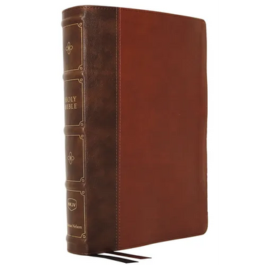Nkjv, Large Print Verse-By-Verse Reference Bible, MacLaren Series, Leathersoft, Brown, Comfort Print: Holy Bible, New King James Version
