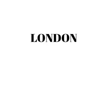 London: Hardcover White Decorative Book for Decorating Shelves, Coffee Tables, Home Decor, Stylish World Fashion Cities Design