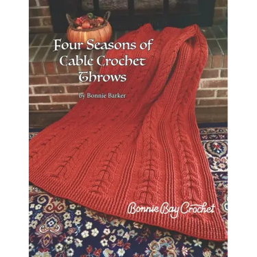 Four Seasons of Cable Crochet Throws