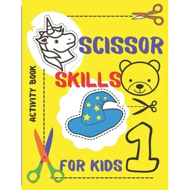ACTIVITY BOOK: Age 3 to 5 years.Practice of cutting for children with scissors.Children 3,4,5 years old.Animals. Figures. Numbers.