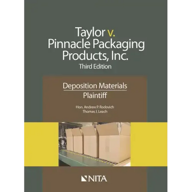 Taylor V. Pinnacle Packaging Products, Inc.: Deposition Materials, Plaintiff
