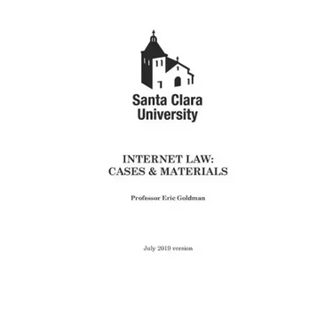 Internet Law: Cases & Materials (2019 Edition)