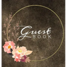 Guest Book: Watercolor Flowers Brown Rustic Hardcover Guestbook Blank No Lines 64 Pages Keepsake Memory Book Sign In Registry for a Wedding Birthday A