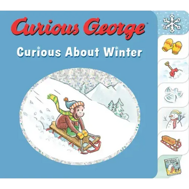 Curious George Curious about Winter: A Winter and Holiday Book for Kids