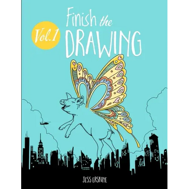 Finish the Drawing (Volume 1): 50 creative prompts for artists of all ages to sketch, color and draw!