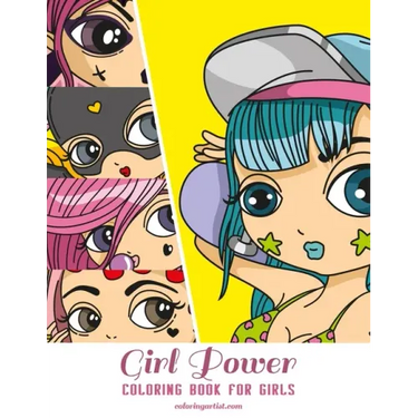 Girl Power Coloring Book for Girls