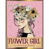 Flower Girl Coloring Book: Beautiful Floral & Girl Hairstyles Designs for Relaxation, Stress Relieving and Inspiration (Girl Coloring Book)