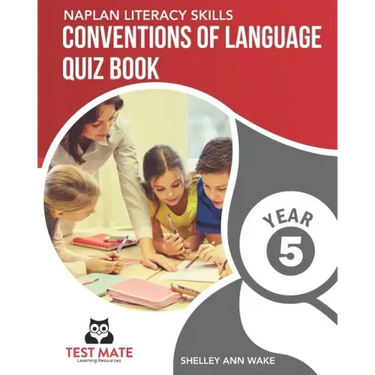 NAPLAN LITERACY SKILLS Conventions of Language Quiz Book Year 5