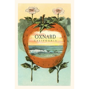 The Vintage Journal Strawberry with Ocean Scene Inside, Oxnard, California