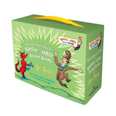 Little Green Boxed Set of Bright and Early Board Books: Fox in Socks; Mr. Brown Can Moo! Can You?; There's a Wocket in My Pocket!; Dr. Seuss's ABC