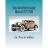 Stutz Auto Interchange Manual 1927-1930