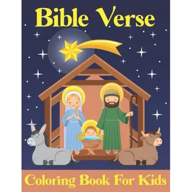 Bible Verse Coloring Book for kids: Bible Verses About Jesus and Large Print (volume 5)