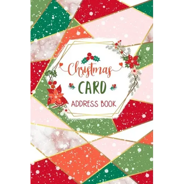 Christmas Card Address Book: Elegant Red, Green and Pink Record Book and Tracker For Holiday Cards You Send and Receive, A Ten Year Address Organiz