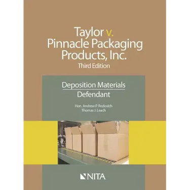 Taylor V. Pinnacle Packaging Products, Inc.: Deposition Materials, Defendant