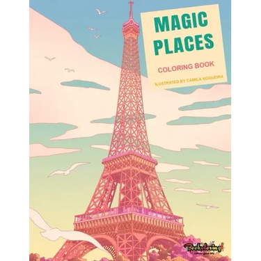 Coloring Book: Magic Places: Adult Coloring Book: travel around the world, cities, buildings and monuments