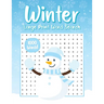 Winter Word Search for Adults: Word Find Book, Word Searches Book for Adults, Large Print Word Search