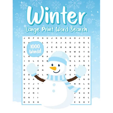 Winter Word Search for Adults: Word Find Book, Word Searches Book for Adults, Large Print Word Search