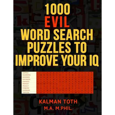 1000 Evil Word Search Puzzles to Improve Your IQ