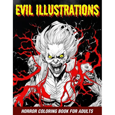 Evil Illustrations: Horror Coloring Book For Adults