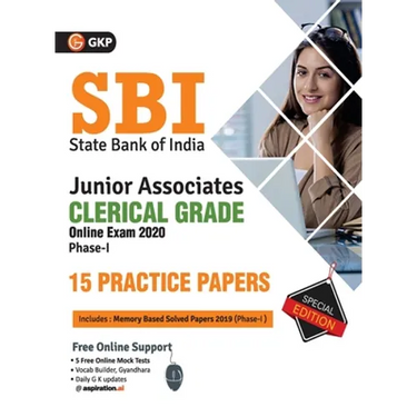 Sbi 2020: Clerical Grade Ph I Junior Associates - 15 Practice Sets