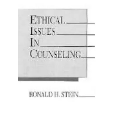 Ethical Issues in Counseling