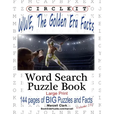 Circle It, WWE, The Golden Era Facts, Word Search, Puzzle Book